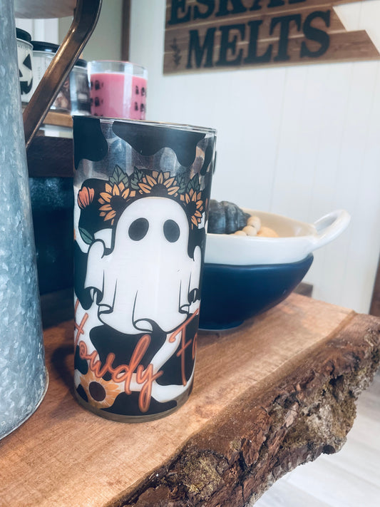 Howdy Fall Pillar Candle | 20oz Coconut Soy