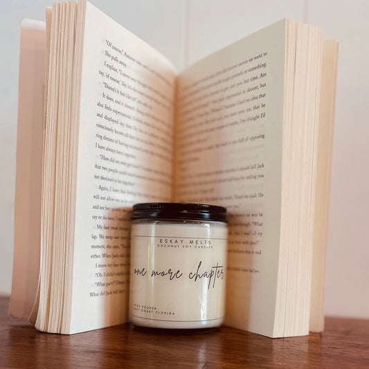 One More Chapter | 9oz Coconut Soy Candle | Book lovers gift