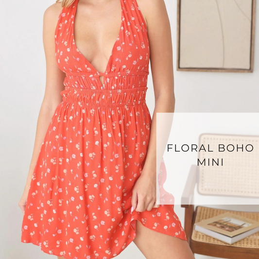 Floral Boho Mini Dress